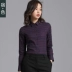 Su · Áo len kẻ sọc màu nữ 2018 thu đông mới áo sơ mi mỏng đáy dày áo cotton - Áo sơ mi Áo sơ mi