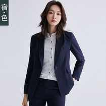 Sue · color suit jacket womens short slim temperament professional wear 2019 spring clothes New interview work clothes
