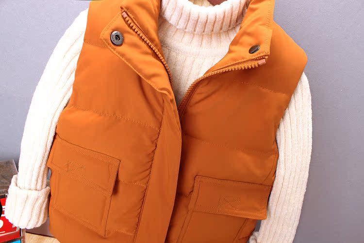 Áo vest bé trai dày 2018 mới cho bé xuống áo bông thủy triều phiên bản Hàn Quốc cho bé mùa thu đông áo khoác trẻ em hàng chuẩn