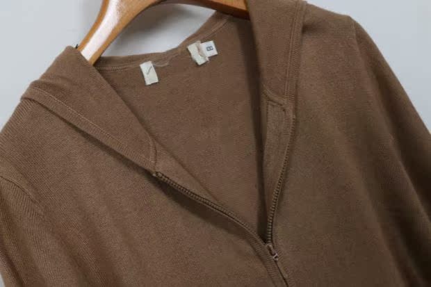 85% lụa 15% cashmere dài tay áo len trùm đầu của phụ nữ đơn giản mỏng áo len mùa thu mỏng để giữ ấm áo len dáng dài