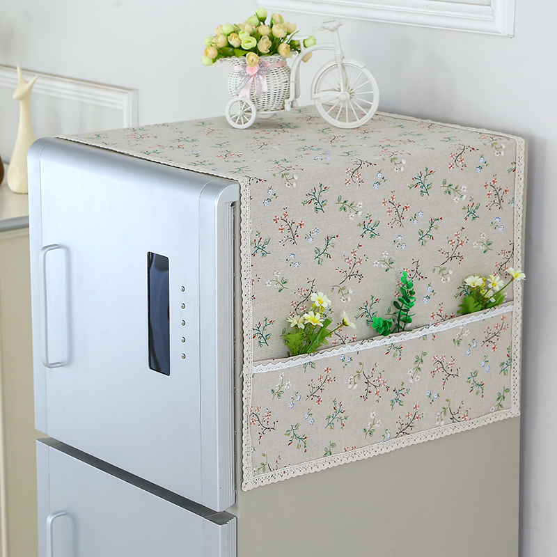 Refrigerator Double Door Cover, Fabric Refrigerator Cover