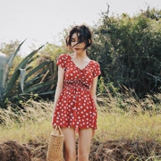 2019 cặp đôi đồ bơi nữ Xiêm váy ngực nhỏ tụ tập thon gọn bụng thon gọn áo tắm nóng bỏng hàn quốc Hàn Quốc - Vài đồ bơi