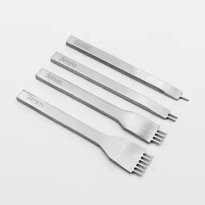 Leather DIY sewing tool leather thread hole hole hole hole white steel diamond cut set Leather Diamond hole punch