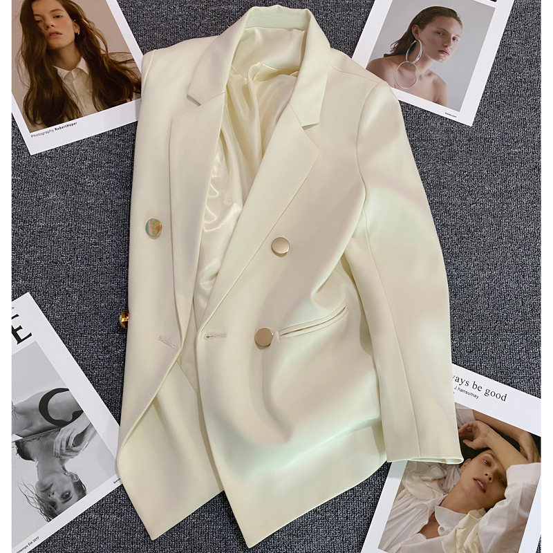2026 Spring and Autumn New Women's Blazer Korean Style Straight Casual Loose Fashionable Slimming Small Suit Jacket