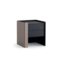 Italian minimalist bedside cabinet Cabinet Cabinet modern minimalist bedroom closet furniture designer leather art