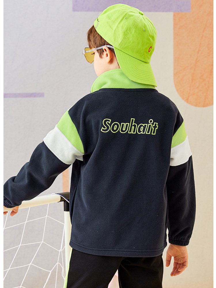 水孩儿 拼色 儿童摇粒绒外套 天猫优惠券折后￥69包邮（￥329-260）男、女童105~170码多色可选