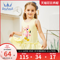 Childrens dress skirt girl dress 2021 summer new small children sleeveless vest skirt