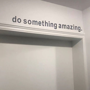 ins Scandinavian Style Simple English Literary Wall Stickers for Dormitory Bedroom Inspirational Decorative Wall Stickers Do Great Things