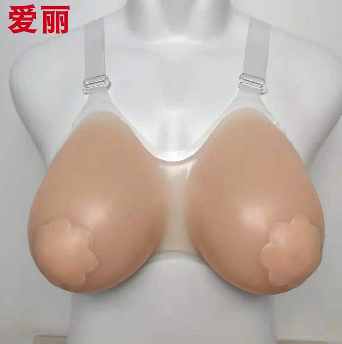 CD false chest pseudo-bridesmaid's shoulder strap Bra Breast emulation breast connected body false milk Bottling Fake milk COS Performance Realistic Cleavage