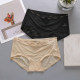 5 pieces of high waist panties for women summer lace seamless thin section mid waist ice silk transparent sexy cotton large size low waist