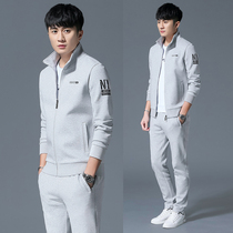 Spring Sports Suit Mens Jordan Tide Casual Wear 361 Spring Autumn Clothing Jacket Cardio-style Collar and two sets