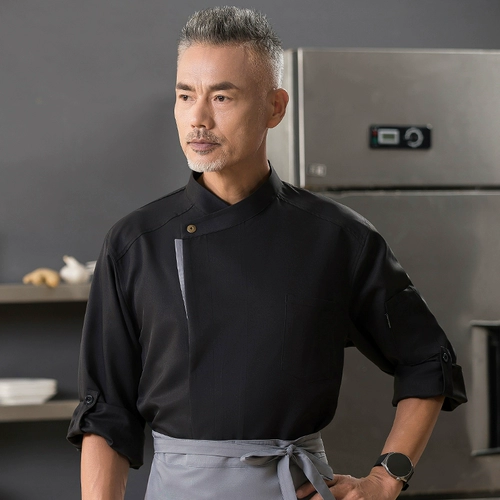 High -Fend Work Olde Men's Long -Sleeved Restaurant Cake Cake Hotel