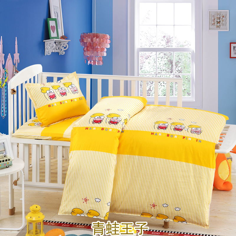 Tùy chỉnh mẫu giáo quilt ba mảnh mẫu giáo nap bộ đồ giường cotton trẻ em bộ đồ giường sáu bộ của trẻ em bộ đồ giường