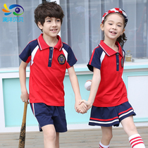 Summer Kindergarten Garden Clothing Elementary School Students Pure Cotton School Uniforms Childrens Festival 61 Big Code Parent-Child Suite Performance Out of Service