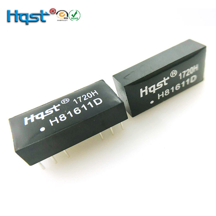 100 trillion single-outlet H1102NL direct insertion of the Internet network Internet interface connection isolated filtering transformer HQST manufacturer for direct supply