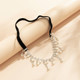 Tassel Imitation Pearl Claw Chain Elastic Thigh Chain Women's Shiny bling Light Luxury Personality Internet Celebrity Sexy Temperament Foot Accessories