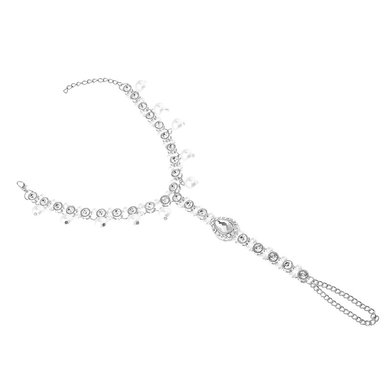 Phụ kiện trình diễn thời trang châu Âu và Mỹ mới Mặt dây chuyền ngọc trai handmade đơn giản và đẹp mắt với dây chuyền ngón tay lắc chân vàng PNJ