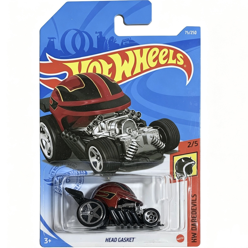 2021 Hot Wheels No. 075 Head Gasket Helmet Racing Car Hw Daredevils Global Premiere 2021 Hot Wheels No. 075 Head Gasket Helmet Racing Car Hw Daredevils Global Premiere
