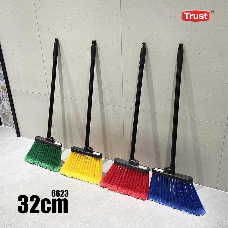 Ternax ® Trust High-Quality Oblique Broom 6623 in Various Colors Pet Bristles for Hotel Cleaning