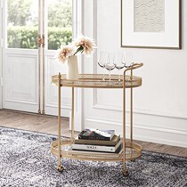 Industrial wind bar dining car multi-purpose storage sideboard movable trolley