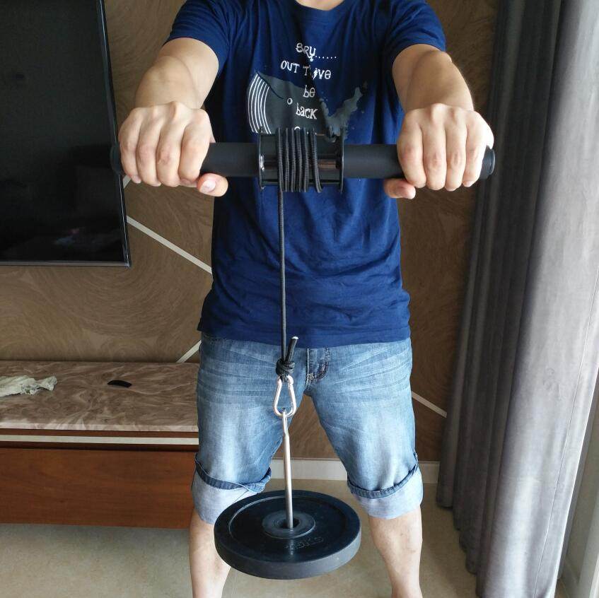 Wire rope Double rope Winding rope Wrist arm force device forearm thousand pounds rod Arm grip grip Arm training finger force device