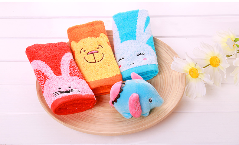 Grace / Jie Li Ya cotton nhỏ khăn hoạt hình trẻ em dễ thương khăn thấm 3 - Khăn tắm / áo choàng tắm khăn tắm sợi tre cho bé