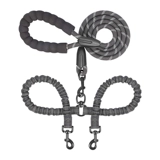 Поводок для собак, цепь для собак, поводок для домашних животных, две собаки, одна пакля, две пары, для больших собак, двуглавая, эластичная, выдвижная, 1 поводок, 2