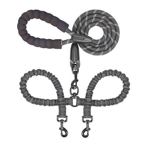 Поводок для собак, цепь для собак, поводок для домашних животных, две собаки, одна пакля, две пары, для больших собак, двуглавая, эластичная, выдвижная, 1 поводок, 2