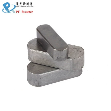 蓬发 Iron A3 steel type flat key pin GB1096 iron round head pin latch key bar keyway pin positioning square key bar shaft