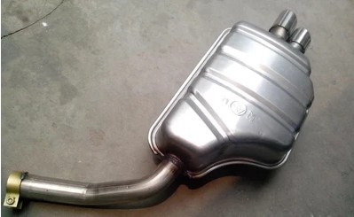 Suitable for double-layer thickened Roewe 550 750 rear section tail section 409 steel exhaust pipe silencer MG 7 MG 6