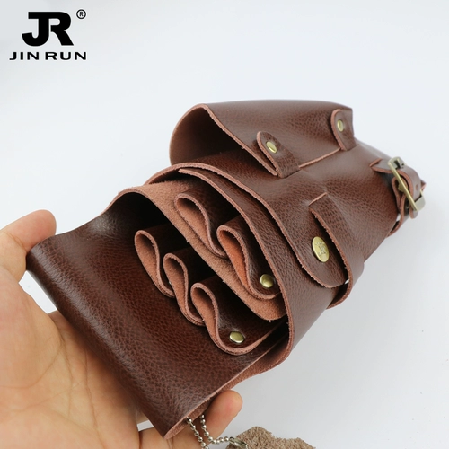 Ножницы, универсальная поясная сумка, из натуральной кожи