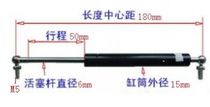 Total length of gas spring hydraulic rod 230180