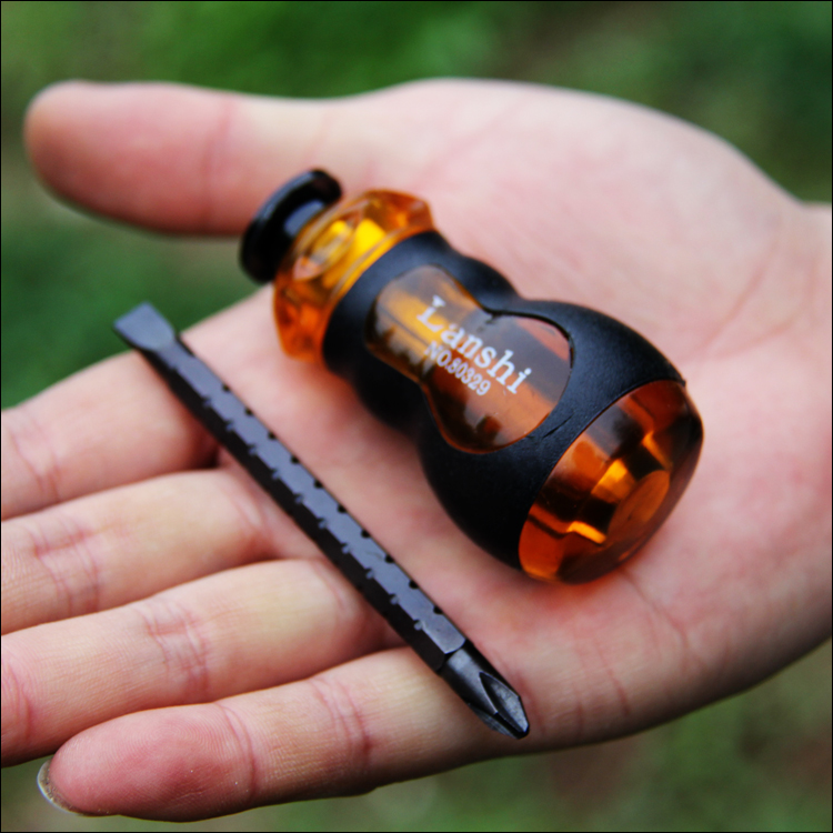 Telescopic screwdriver double-purpose screwdriver with cross combined screwdriver screw driver with magnetic double head screwdriver batch head