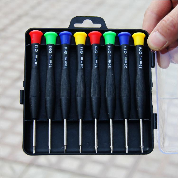 Mobile phone disassembly tool combined tool kit mobile phone repair tool 8 pieces of versatile box mounted screwdriver
