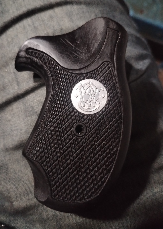 The Wooden Smith & Wesson M36 Modified Handle with Ebony Wood Feels Great and Is Well Detailed