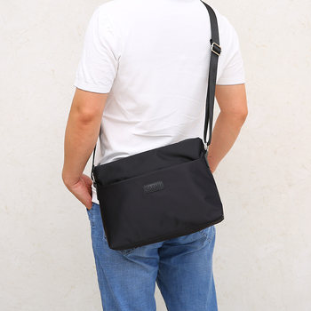 Nylon waterproof crossbody bag sports men's bag business shoulder bag horizontal men's oxford cloth casual rucksack