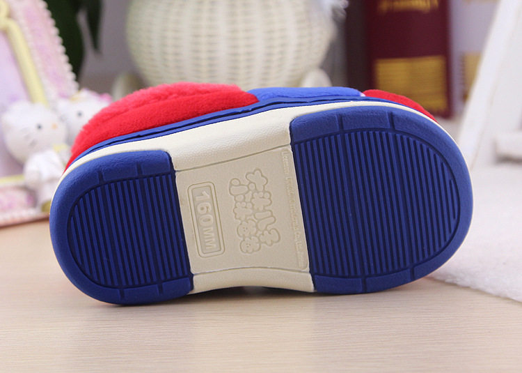 Pantoufles enfants en suède pour hiver - semelle tendon - Ref 1024276 Image 19