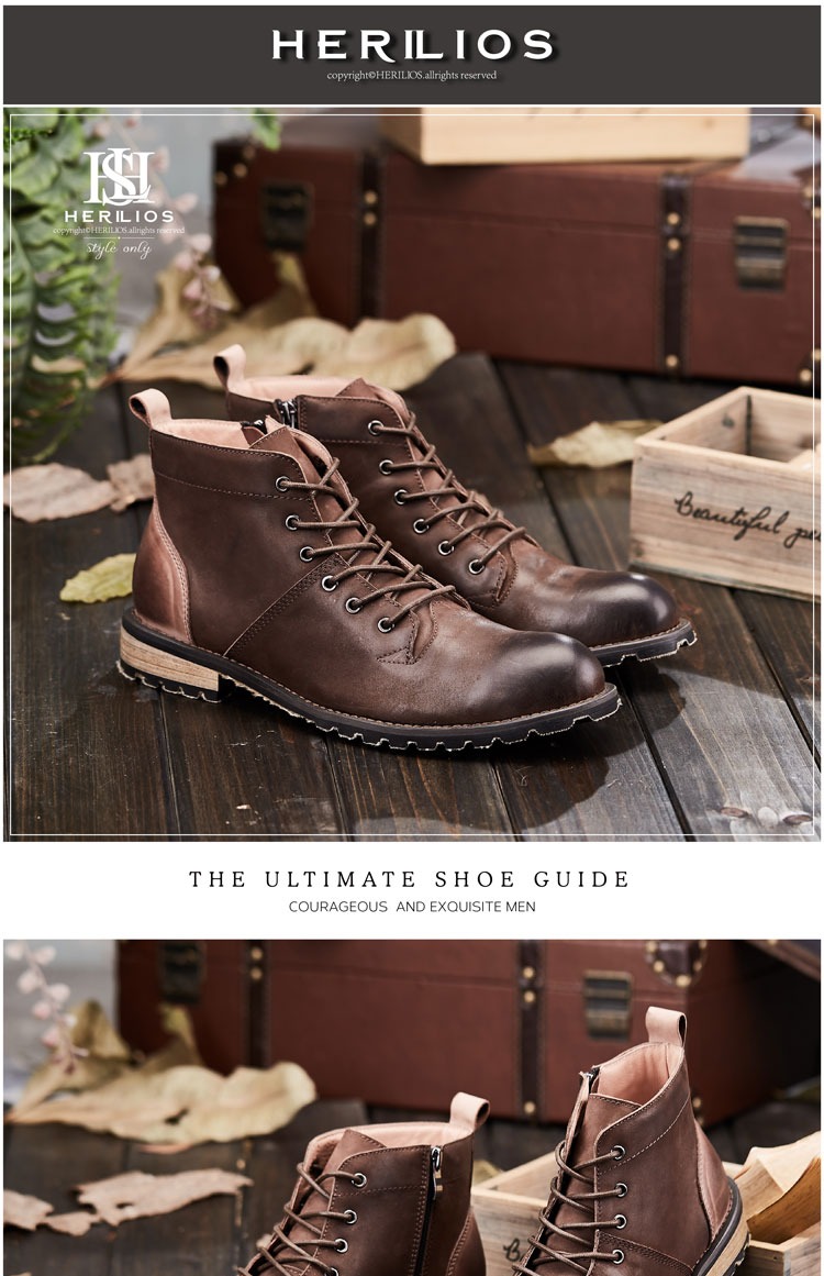 Anh hùng Martin khởi động khởi động của nam giới Anh để giúp retro casual cao-top giày xu hướng mùa hè dụng cụ khởi động quân sự giầy công sở