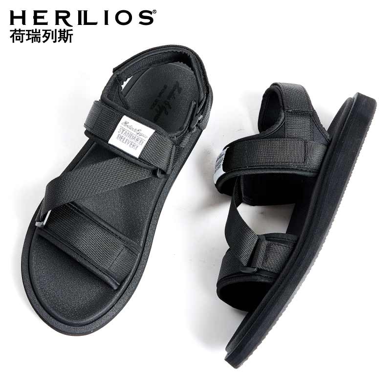 Roman sandals men's 2021 new Korean version of summer wear soft bottom beach shoes Joker casual sandals ins tide