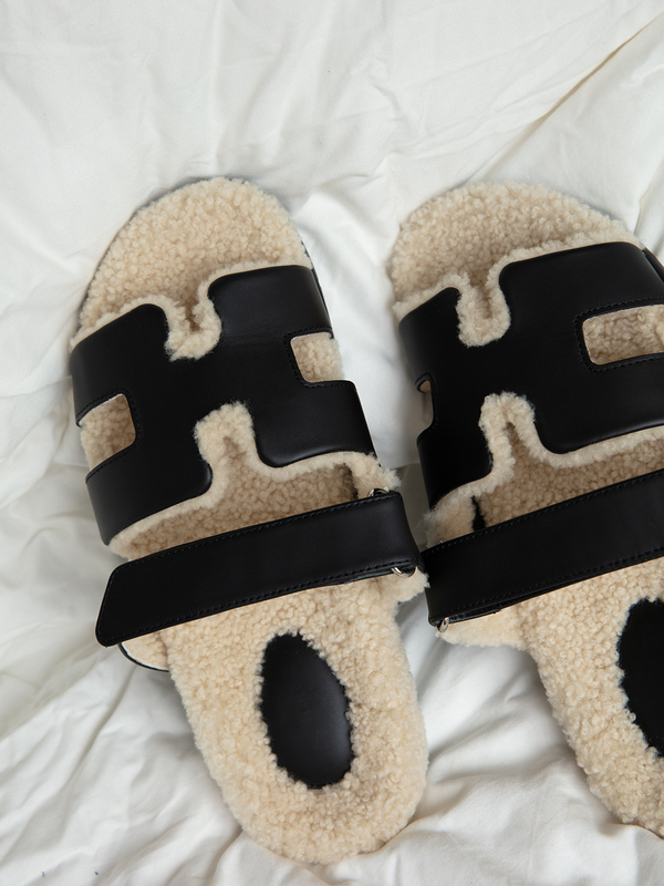 Highly Recommended for Personal Use: Erjiu Wool Slippers, Genuine Wool Slippers, Autumn and Winter Women's Lamb Wool Outdoor Slippers, Multiple Colors