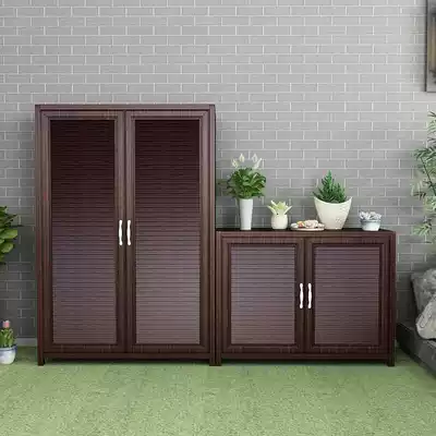 Outdoor storage cabinet glove cabinet tool cabinet outdoor terrace storage cabinet all aluminum courtyard garden cabinet waterproof sunscreen