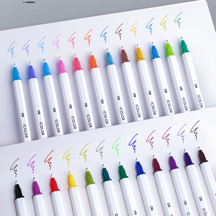 Point Stone Hook Pen 0 4 Japan Wearable Head 24 Color Retro Ming Bright Bright Sweet Handbill Painting Macpen DS2003