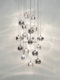 All-Copper Staircase Chandelier Nordic Light Luxury Creative Villa Spiral Staircase Chandelier Duplex Loft Light Living Room Lobby Light