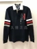 Jiuwei đích thực mua toàn cầu Tommy Hilfiger thời trang nam thu đông màu sắc thoải mái kết hợp áo polo dài tay active shirt Polo