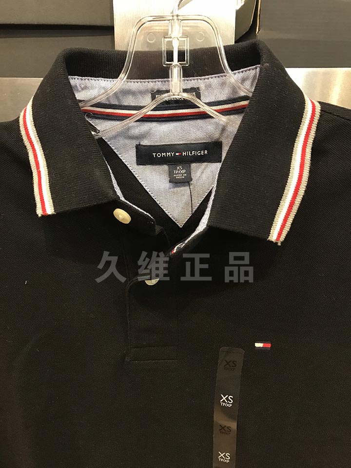 Jiuwei xác thực toàn cầu mua Tommy Hilfiger của nam giới kem chống nắng nhanh chóng làm khô thoáng khí ngắn tay áo polo t-shirt