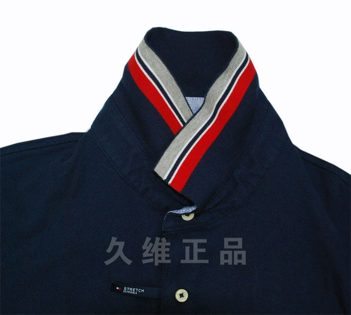 Jiuwei chính hãng toàn cầu mua Tommy Hilfiger phiên bản Mỹ của đàn ông mảnh mai đàn hồi mỏng màu rắn