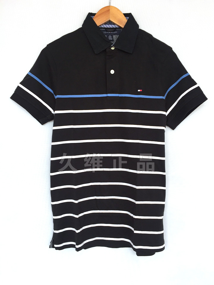 Jiuwei xác thực toàn cầu mua Tommy Hilfiger nam mùa hè ngắn tay thoải mái đồng bằng bông áo sơ mi POLO áo sơ mi