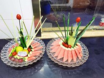 Fruit Pan Decoration Flower Emulation West Guapi Carve Nightclub Bar KTV Fruit Pan Siguapi Engraving Stencil