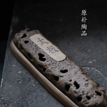 Purple sand handmade sandalwood incense tai chi small incense burner tea ceremony Buddha set tea set incense vertical incense plug bracket pendulum accessories