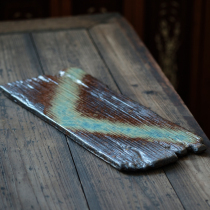 Kiln change imitated wood-fired tea tray coarse pottery cooking kettle Pad dry Fort pot support insulation plate tea tableware tea ceremony